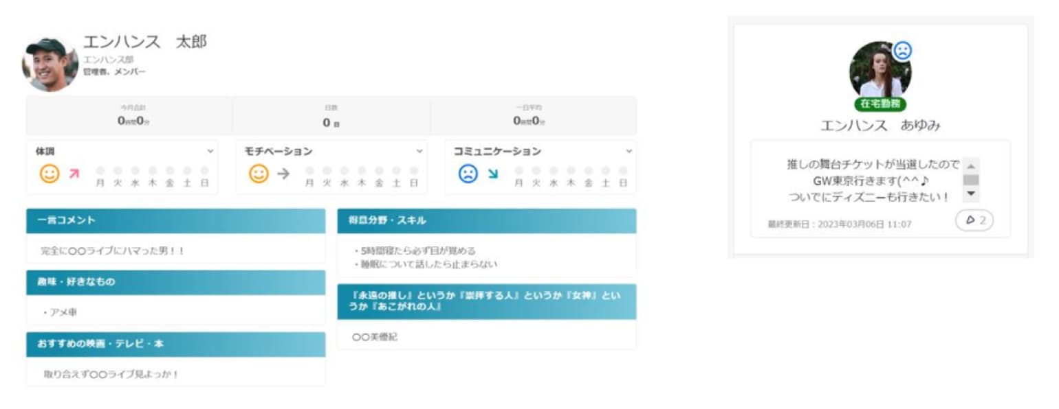 コミュニケーションを促す機能が豊富イメージ